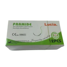 Suture Nylon No 2/0, 3/8 Circle, 45mm, 100cm RCN Dozen