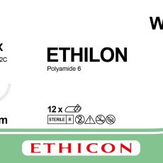 Suture Nylon No.1, 1/2 Circle, 48mm, 100cm RCN Dozen